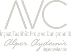 AVC İnşaat Beyaz Logo